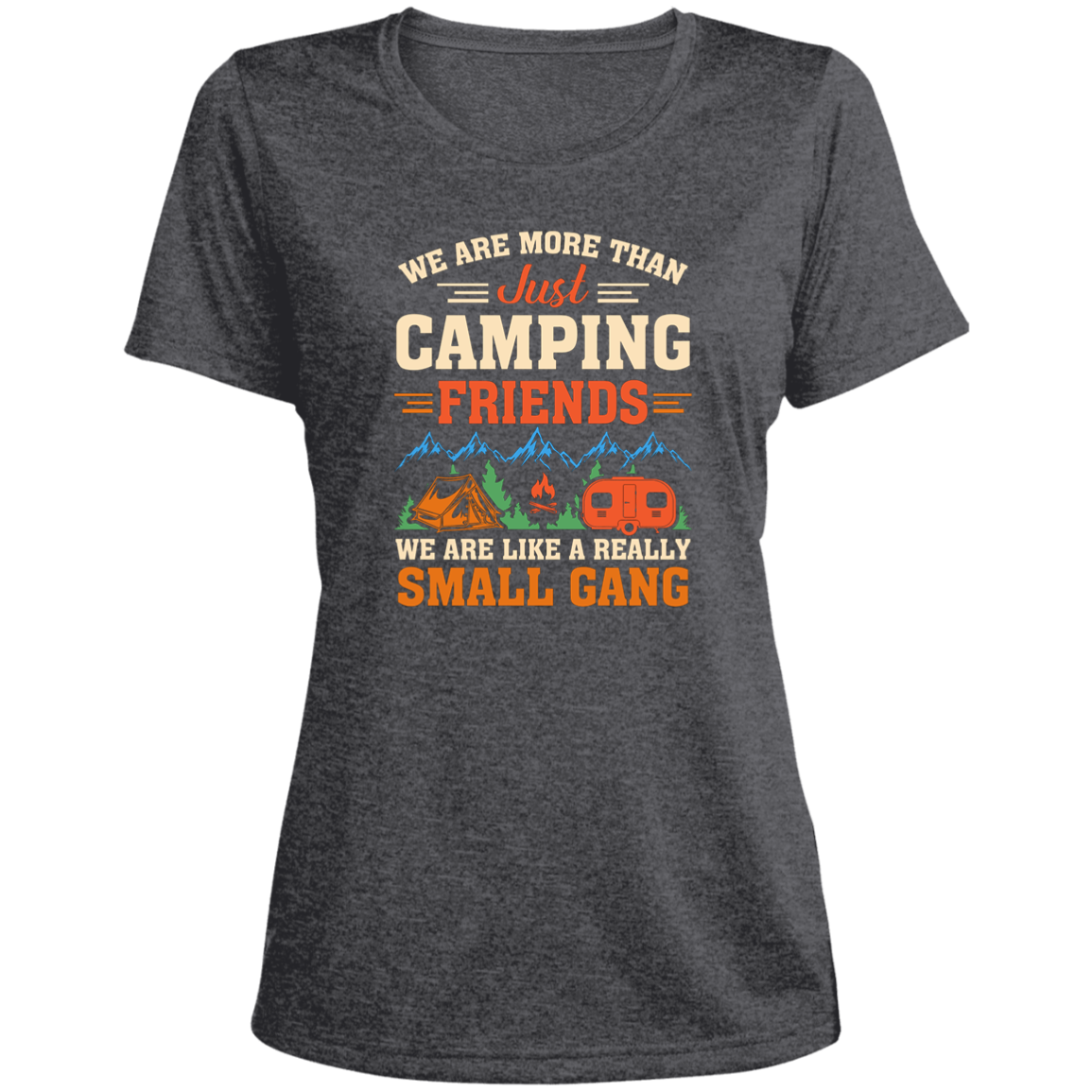 Untitled design Ladies' Heather Scoop Neck Performance Tee_Camping Gang