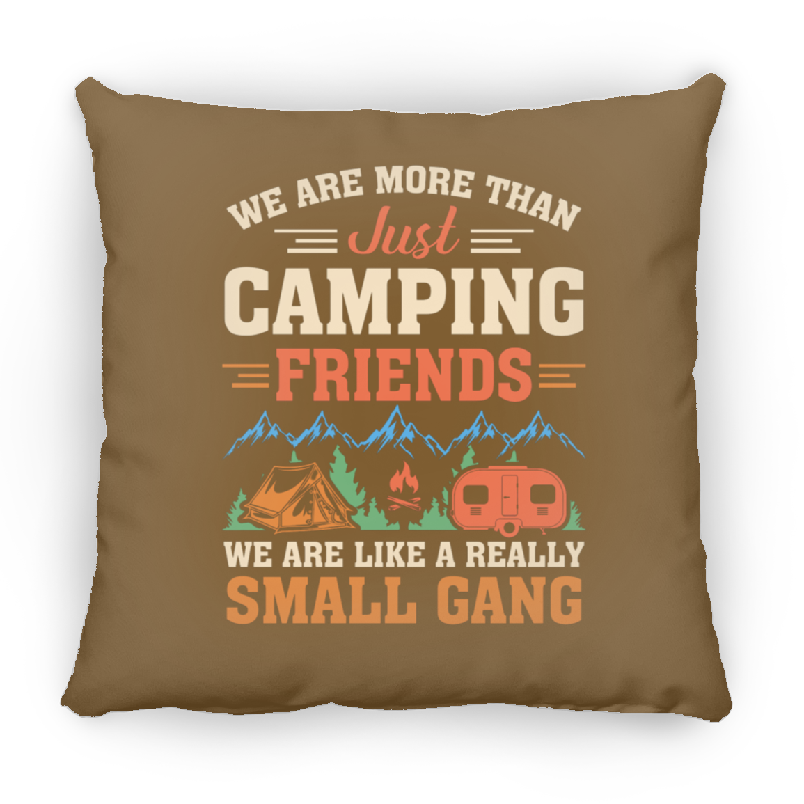 Untitled design Camping Medium Square Pillow