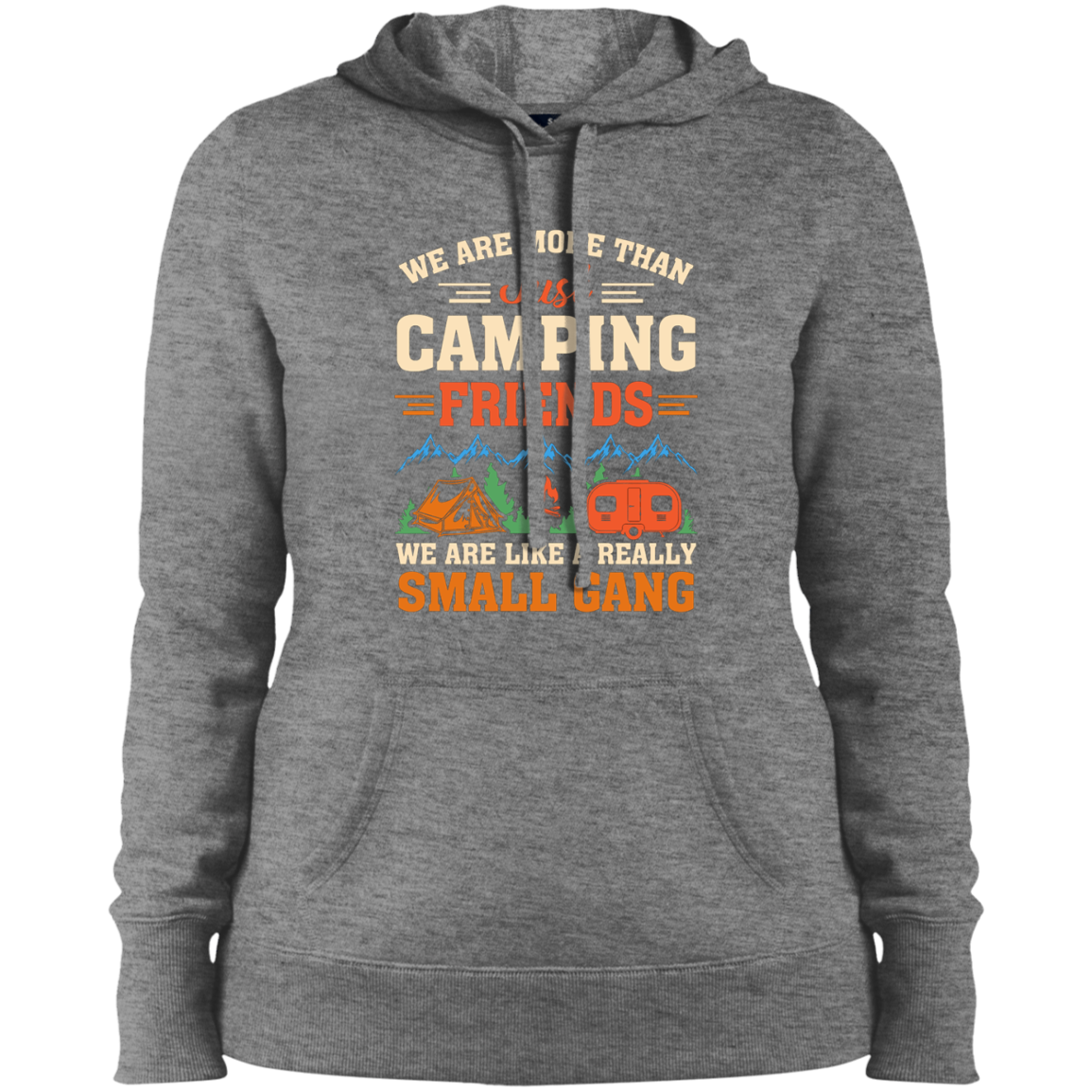 Untitled design Ladies' Pullover Hooded Sweatshirt_Camping Gang