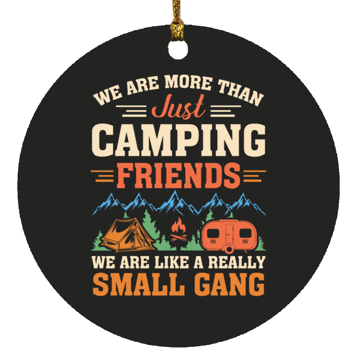 Untitled design Camping Circle Ornament