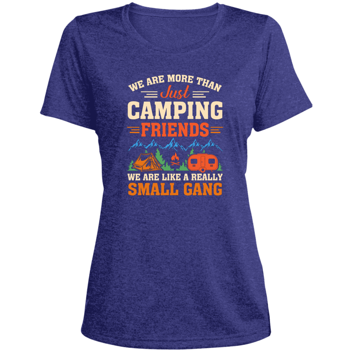 Untitled design Ladies' Heather Scoop Neck Performance Tee_Camping Gang