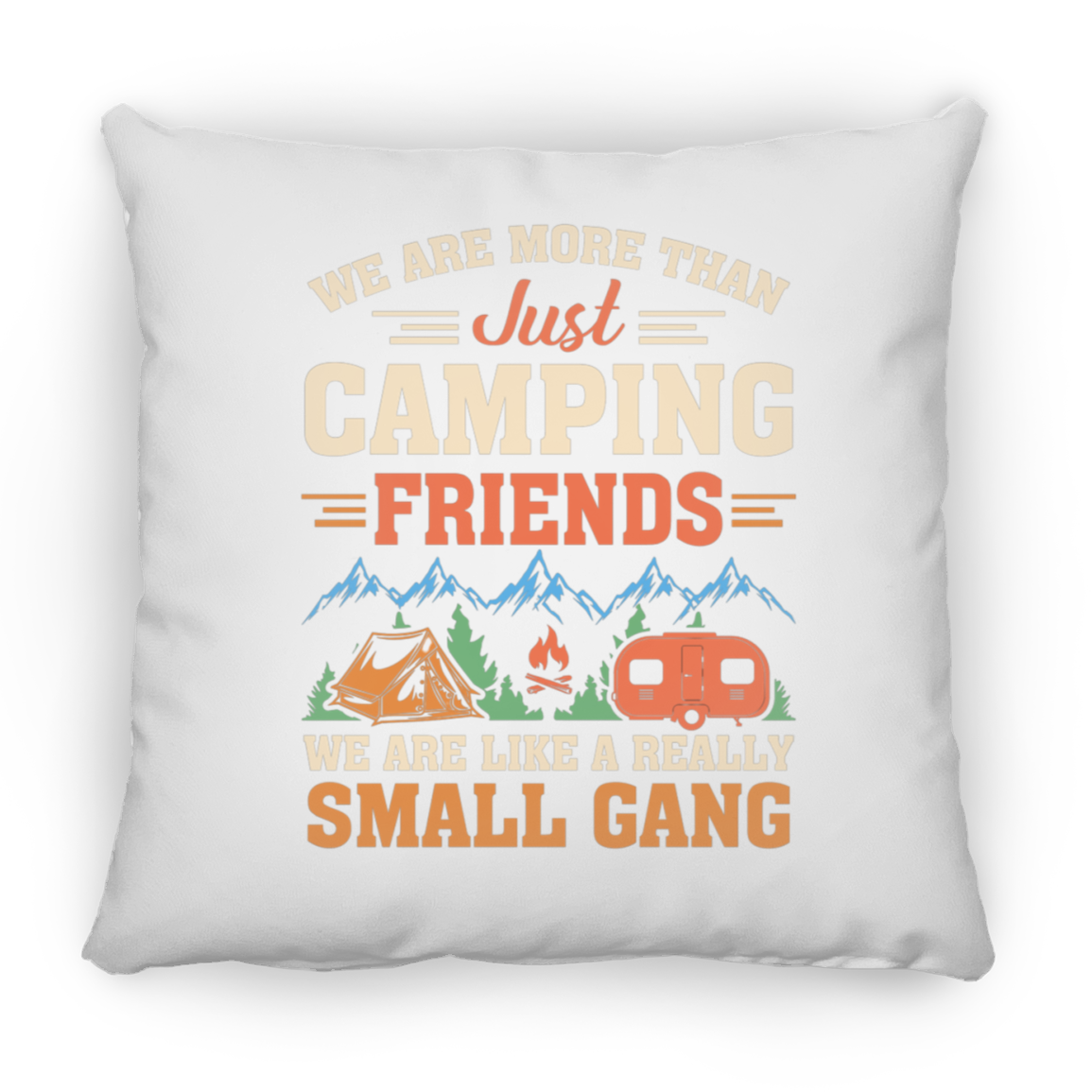 Untitled design Camping Medium Square Pillow