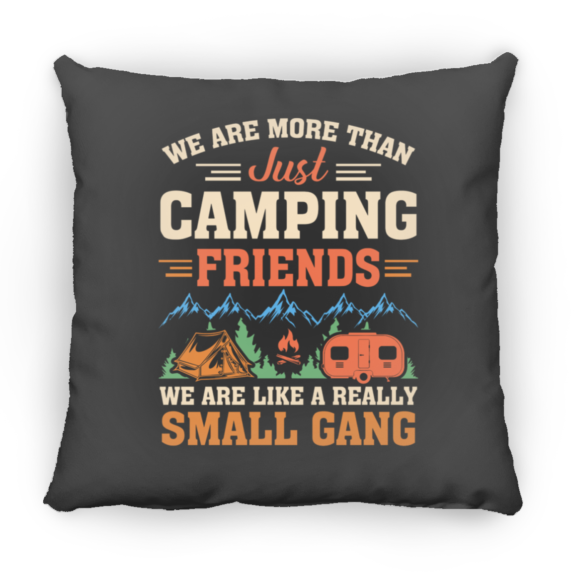 Untitled design Camping Medium Square Pillow