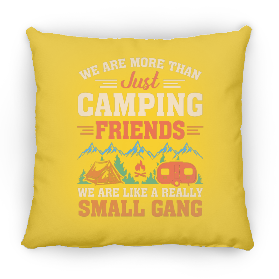 Untitled design Camping Medium Square Pillow