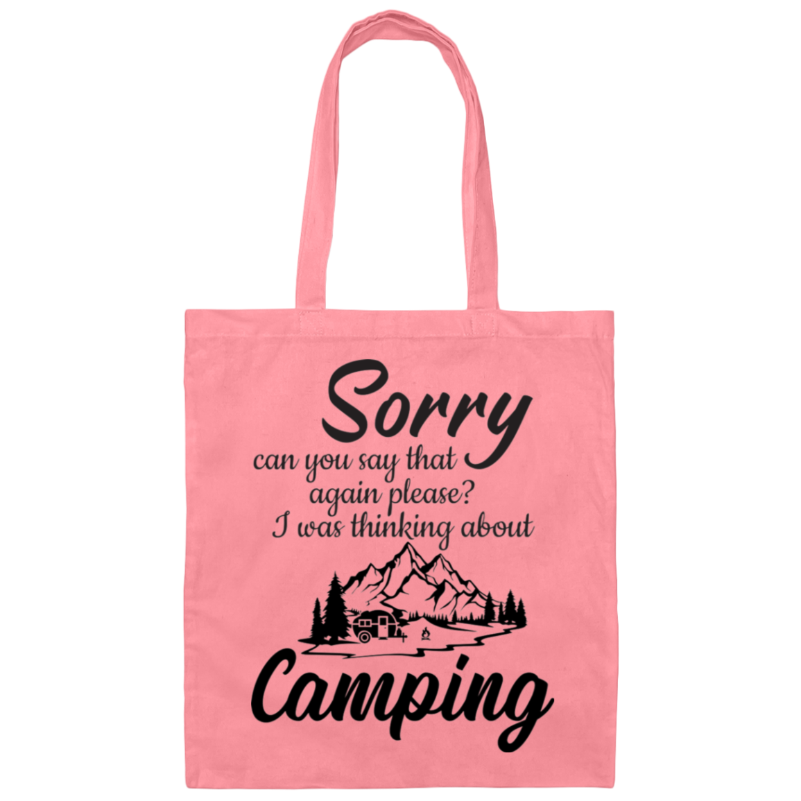 Canvas Tote Bag_ camping