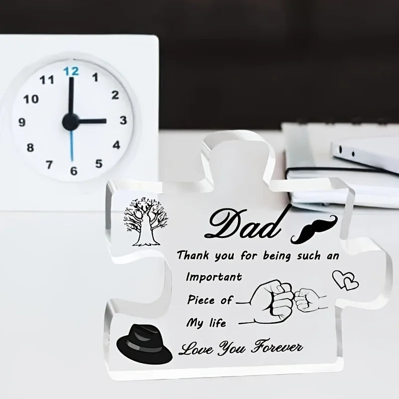Dad Gifts - Acrylic Block Puzzle Decoration