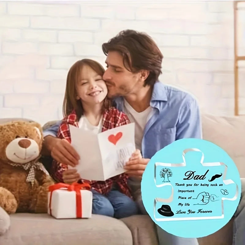 Dad Gifts - Acrylic Block Puzzle Decoration