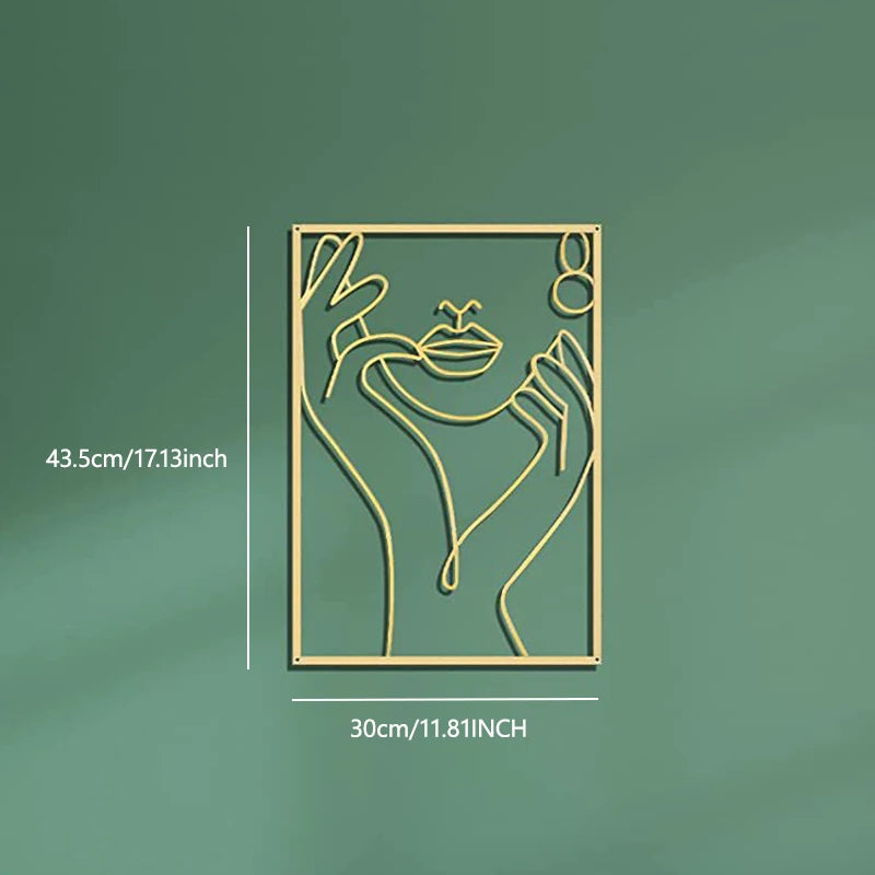 Nordic Home Decor - Woman Silhouette Art