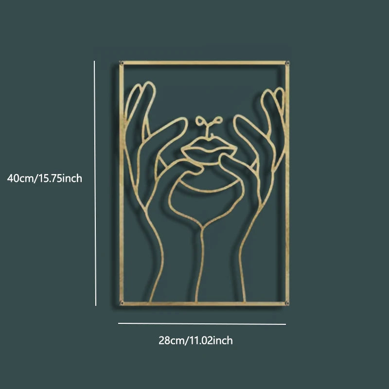 Sexy Metal Wall Art - Feminine Silhouette