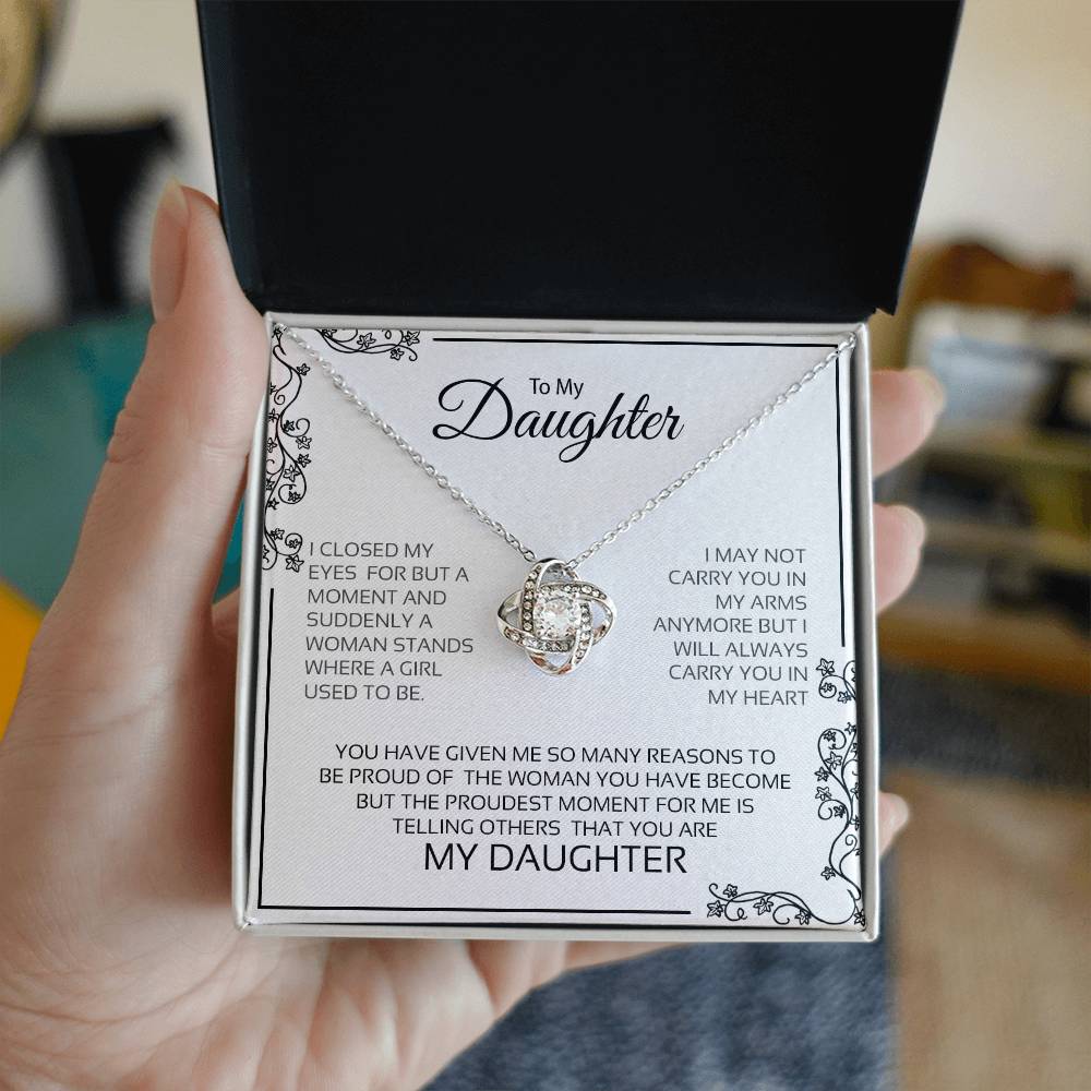 To My Daughter | Love Knot Necklace