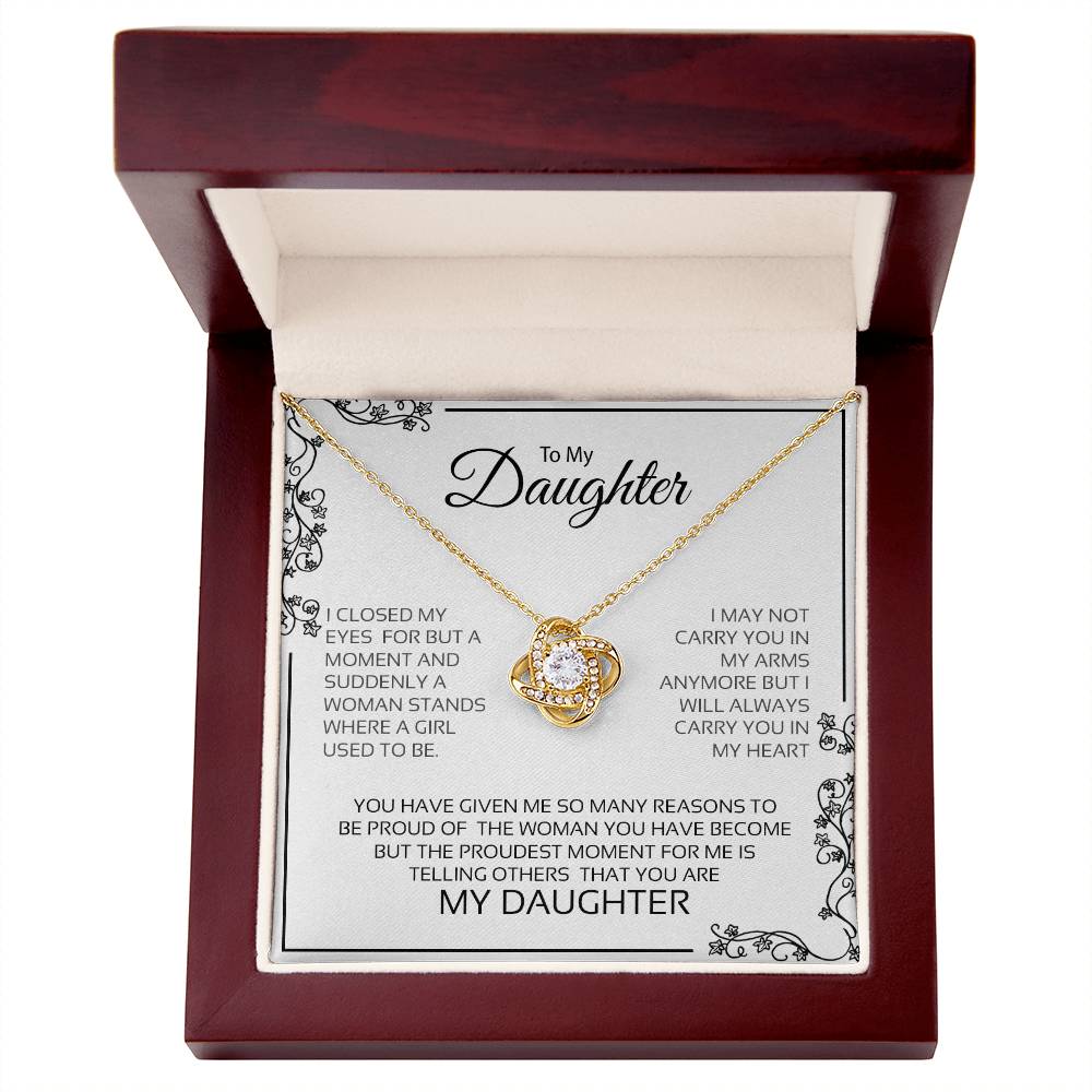 To My Daughter | Love Knot Necklace