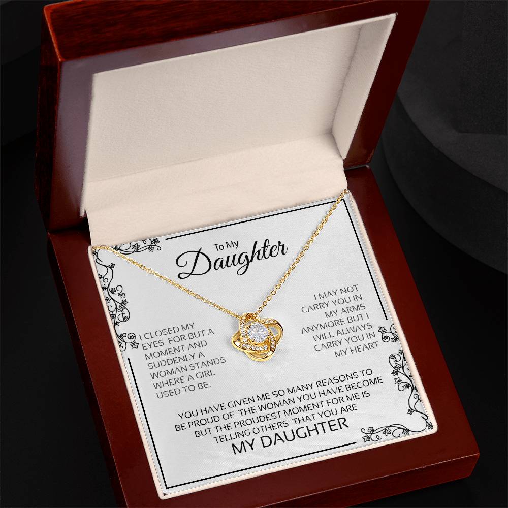 To My Daughter | Love Knot Necklace