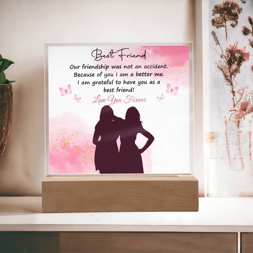 To My Bestfriend | I Love You | Acrylic Square Plaque