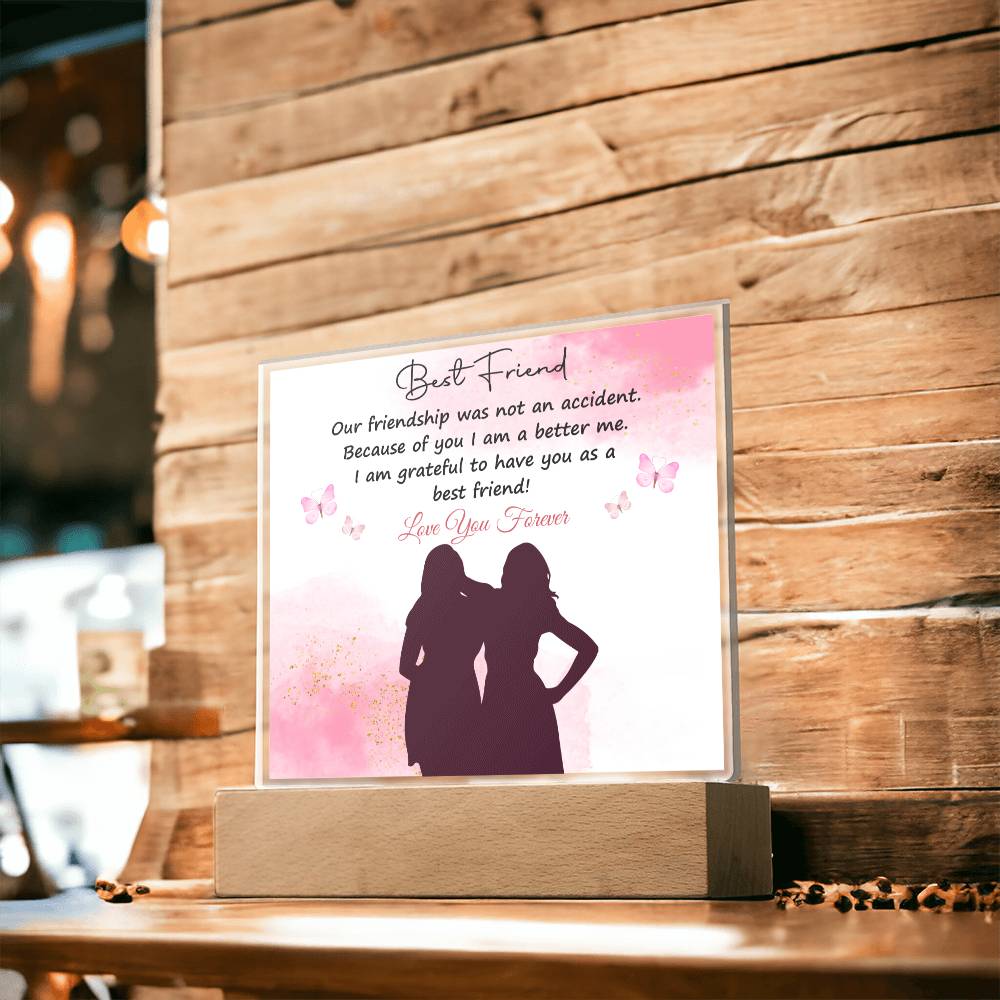 To My Bestfriend | I Love You | Acrylic Square Plaque