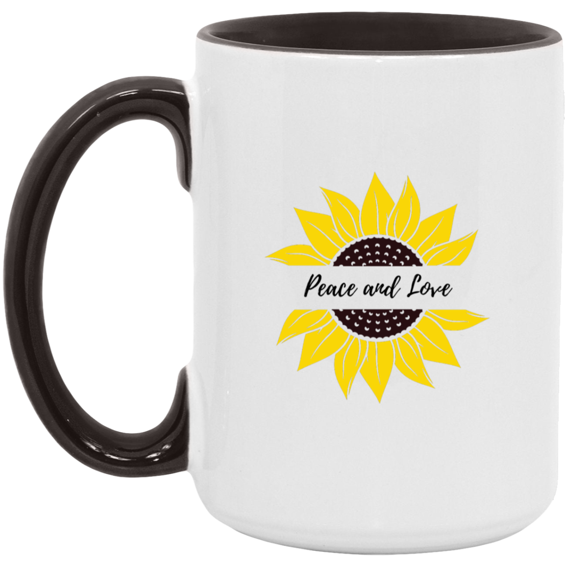 Peace and Love 15oz. Accent Mug
