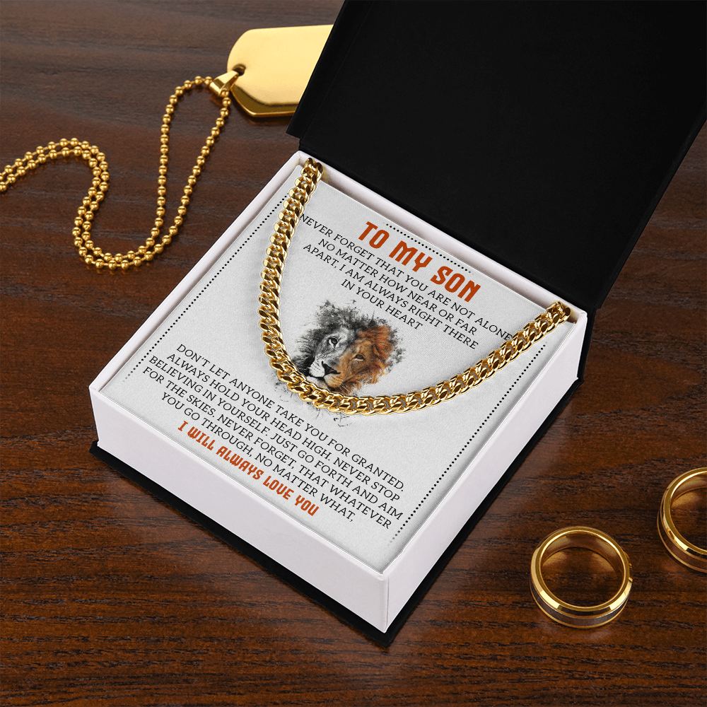 To My Son - Cuban Link Chain
