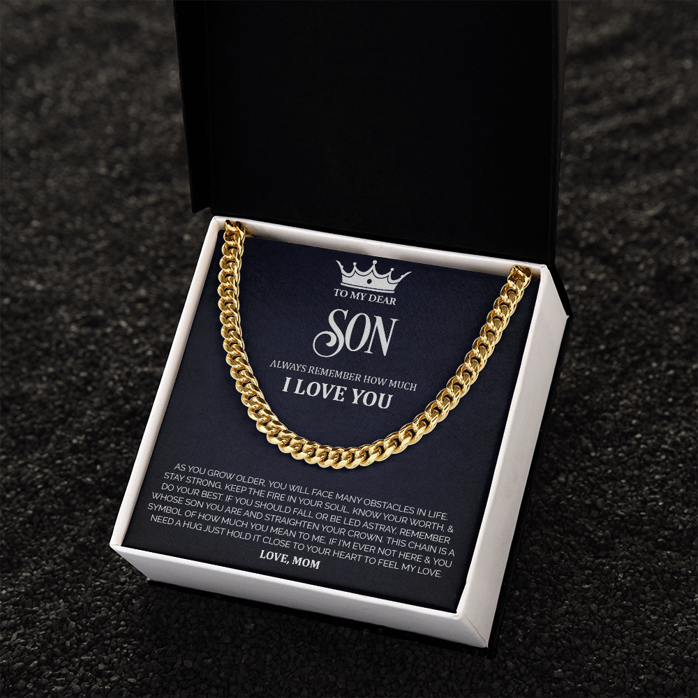 To My Dear Son - Cuban Link Chain
