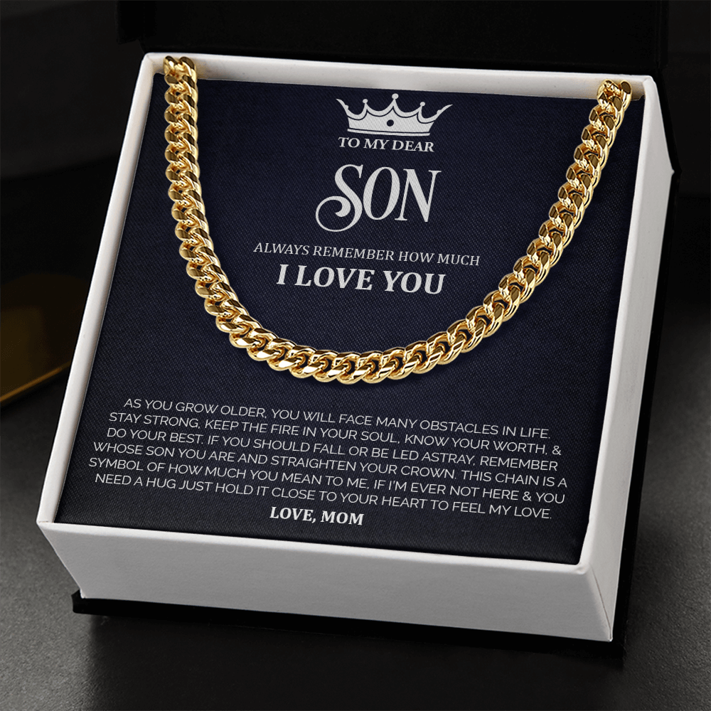 To My Dear Son - Cuban Link Chain