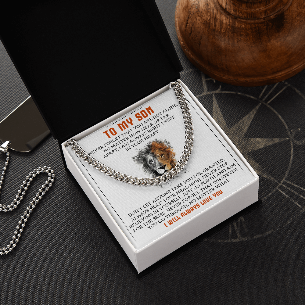 To My Son - Cuban Link Chain