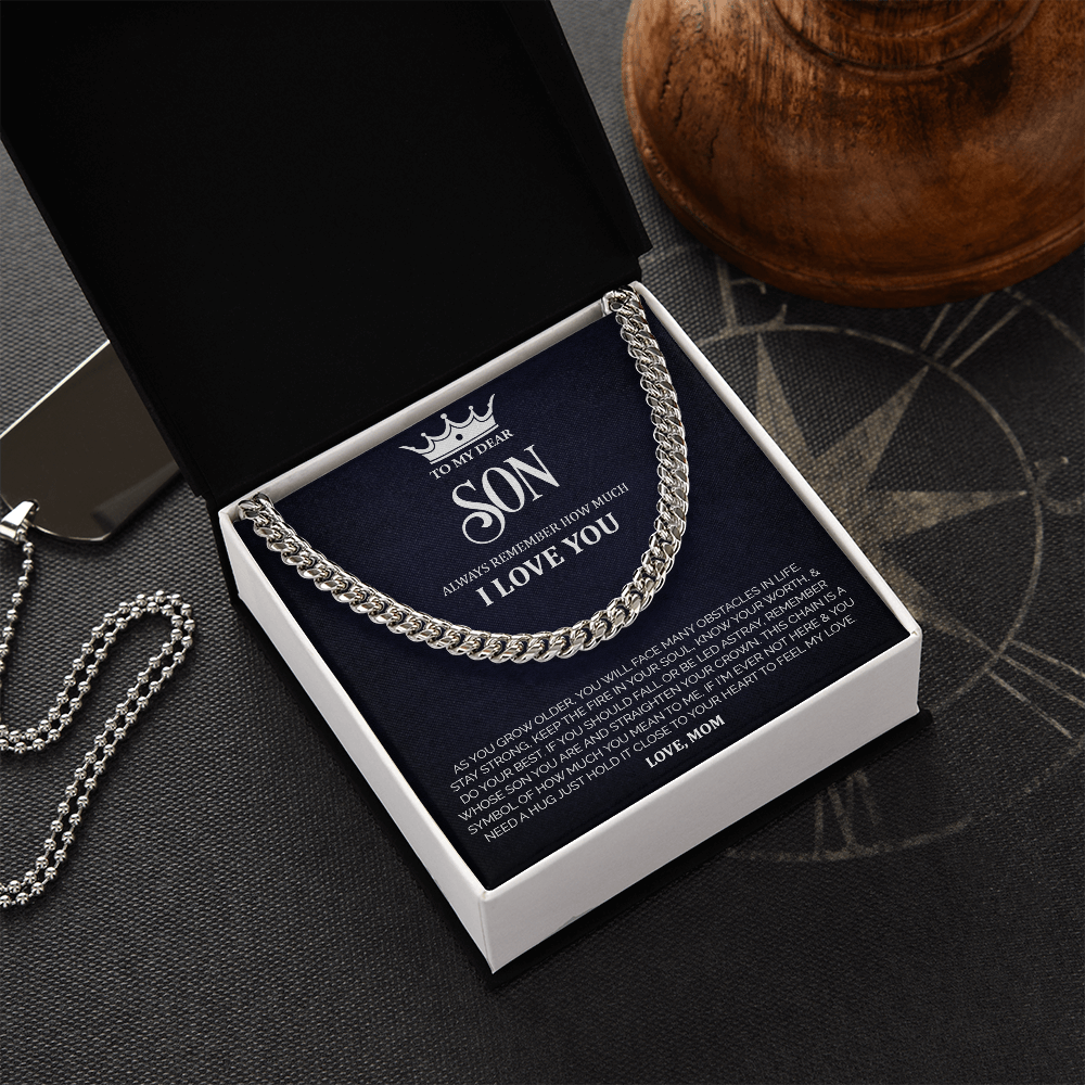 To My Dear Son - Cuban Link Chain