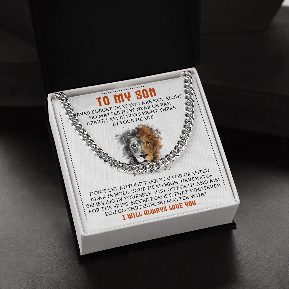 To My Son - Cuban Link Chain