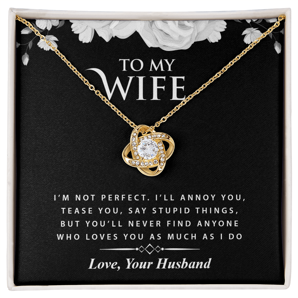 To My Wife - Love Knot Necklace