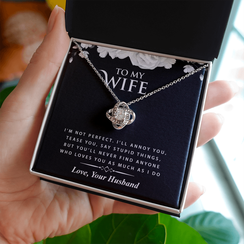 To My Wife - Love Knot Necklace