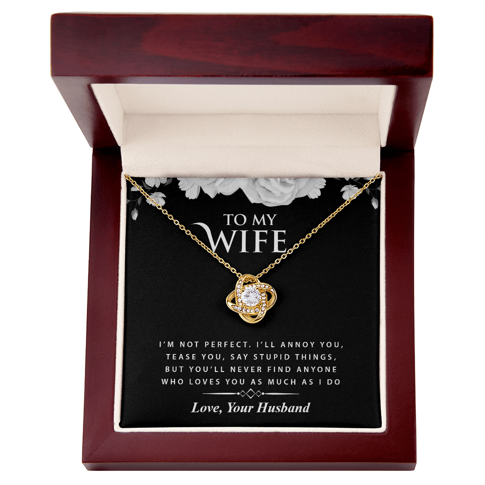 To My Wife - Love Knot Necklace