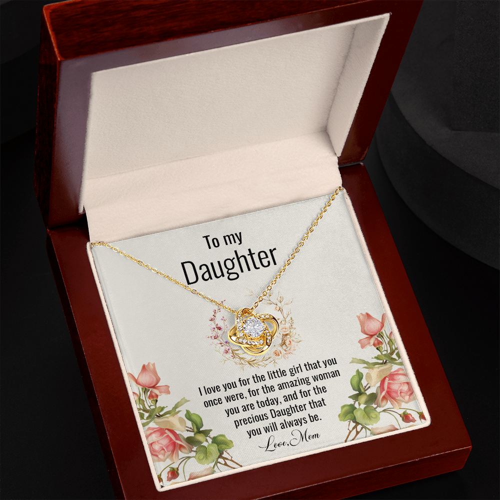 To My Daughter - Love Knot necklace