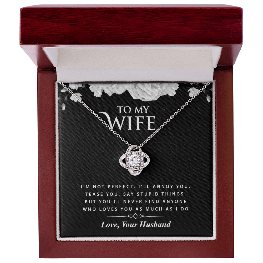 To My Wife - Love Knot Necklace