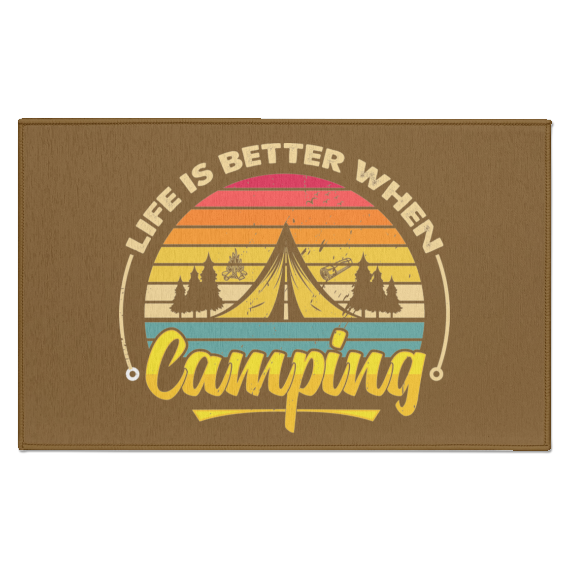 Indoor Doormat_Life is Better_Camping