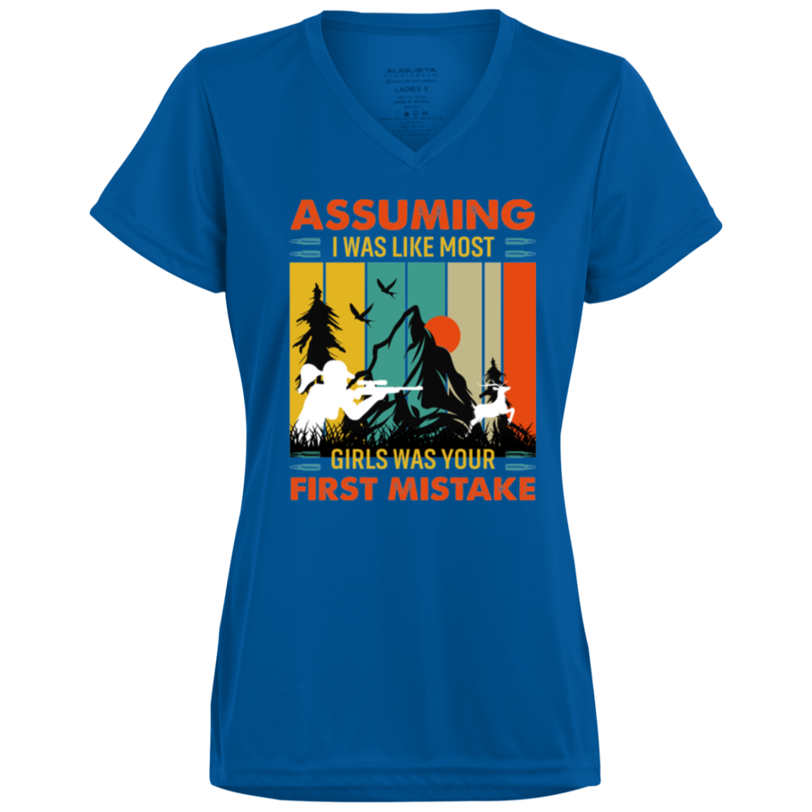 Ladies’ Moisture-Wicking V-Neck Tee_