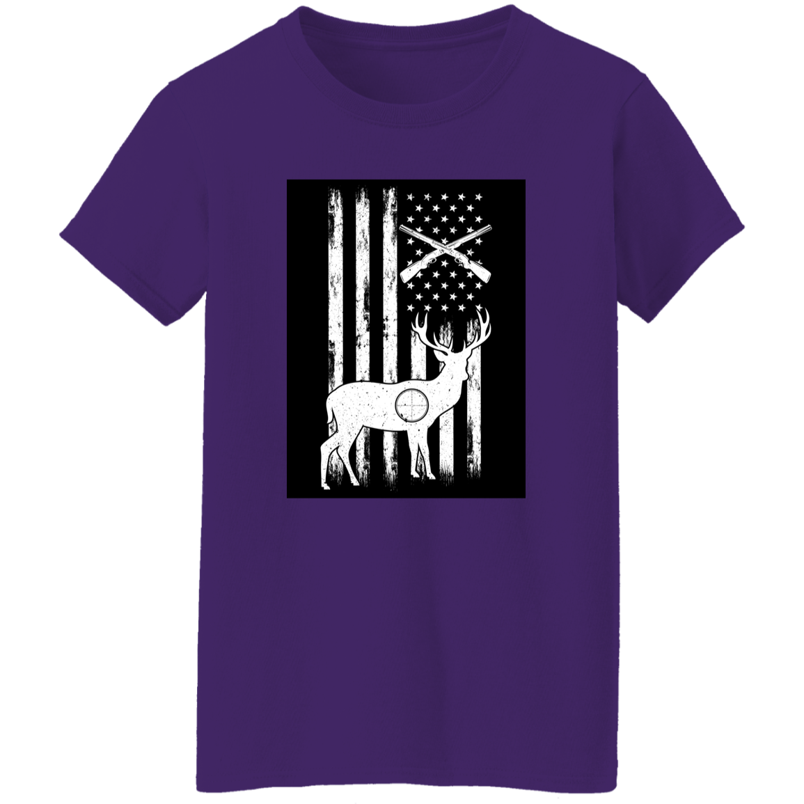 Soft Ladies' T-Shirt with Hunting Theme