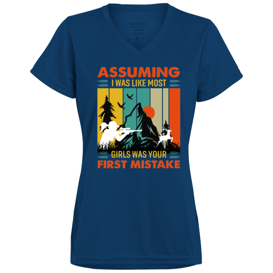 Ladies’ Moisture-Wicking V-Neck Tee_