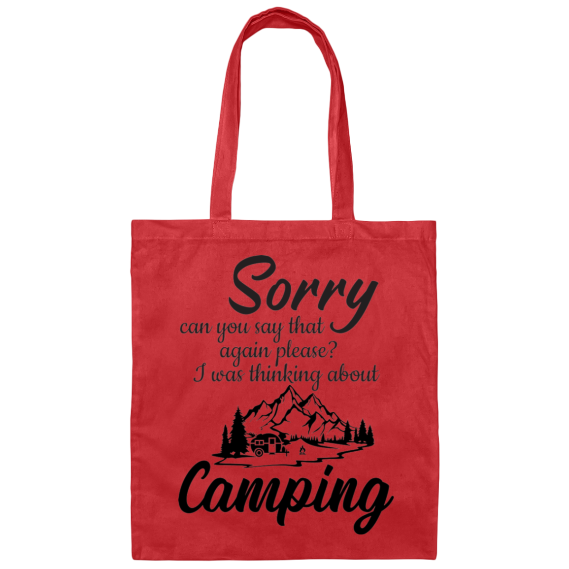 Canvas Tote Bag_ camping