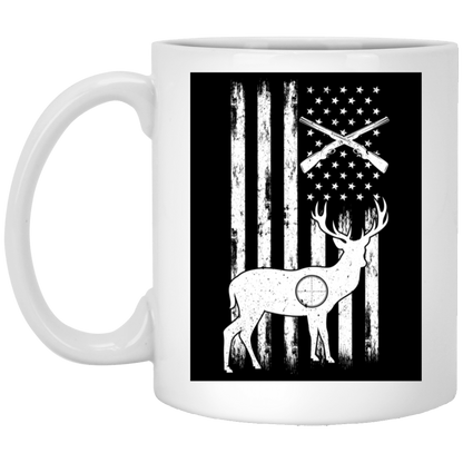 11oz White Mug for Hunting Enthusiasts