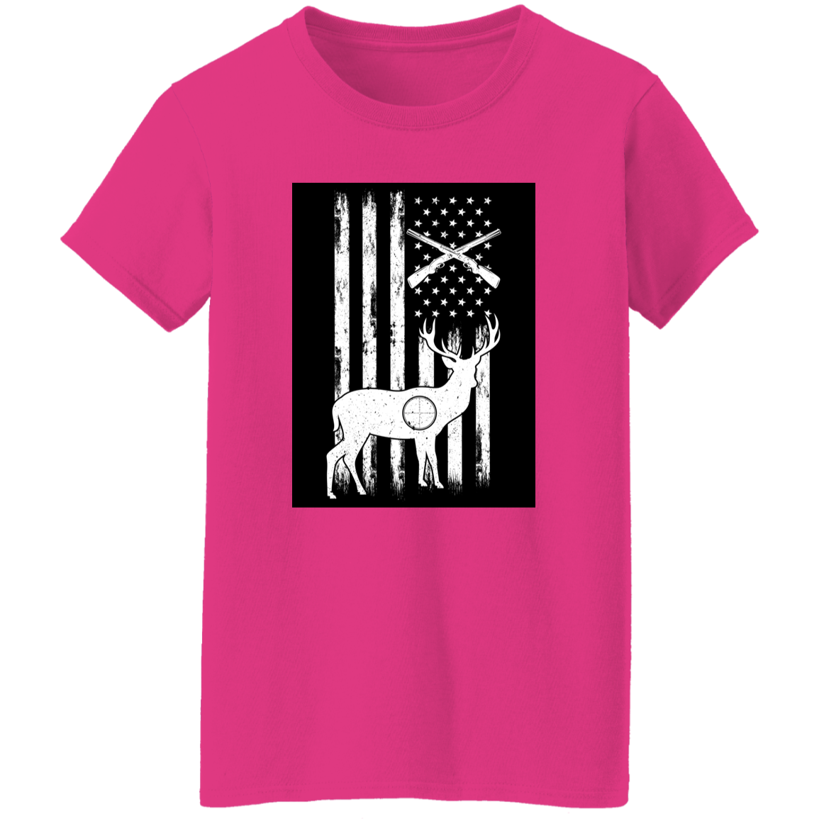Soft Ladies' T-Shirt with Hunting Theme