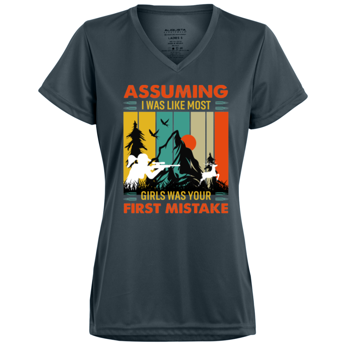 Ladies’ Moisture-Wicking V-Neck Tee_