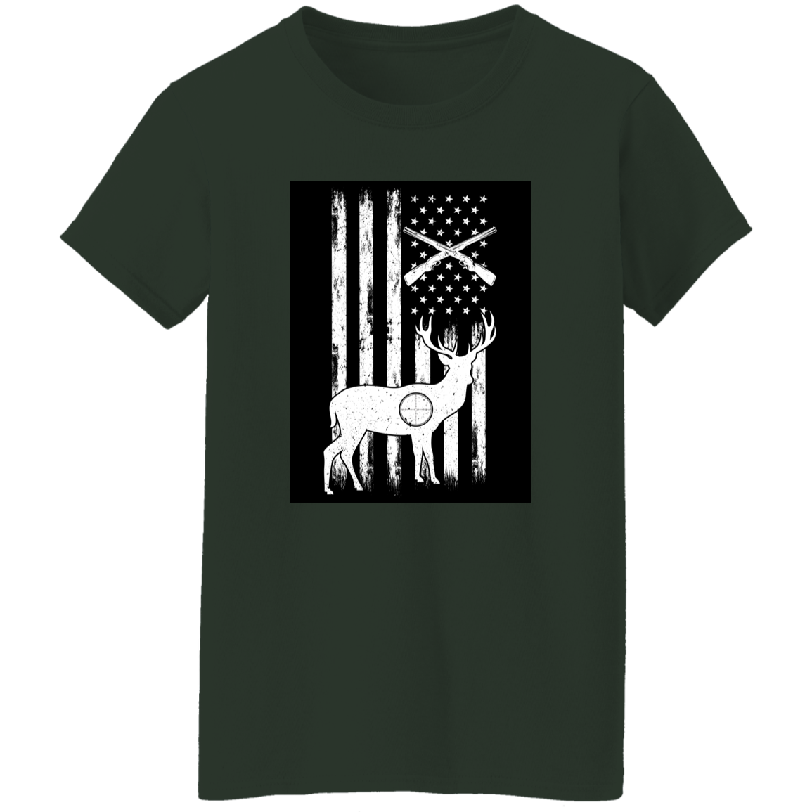 Soft Ladies' T-Shirt with Hunting Theme