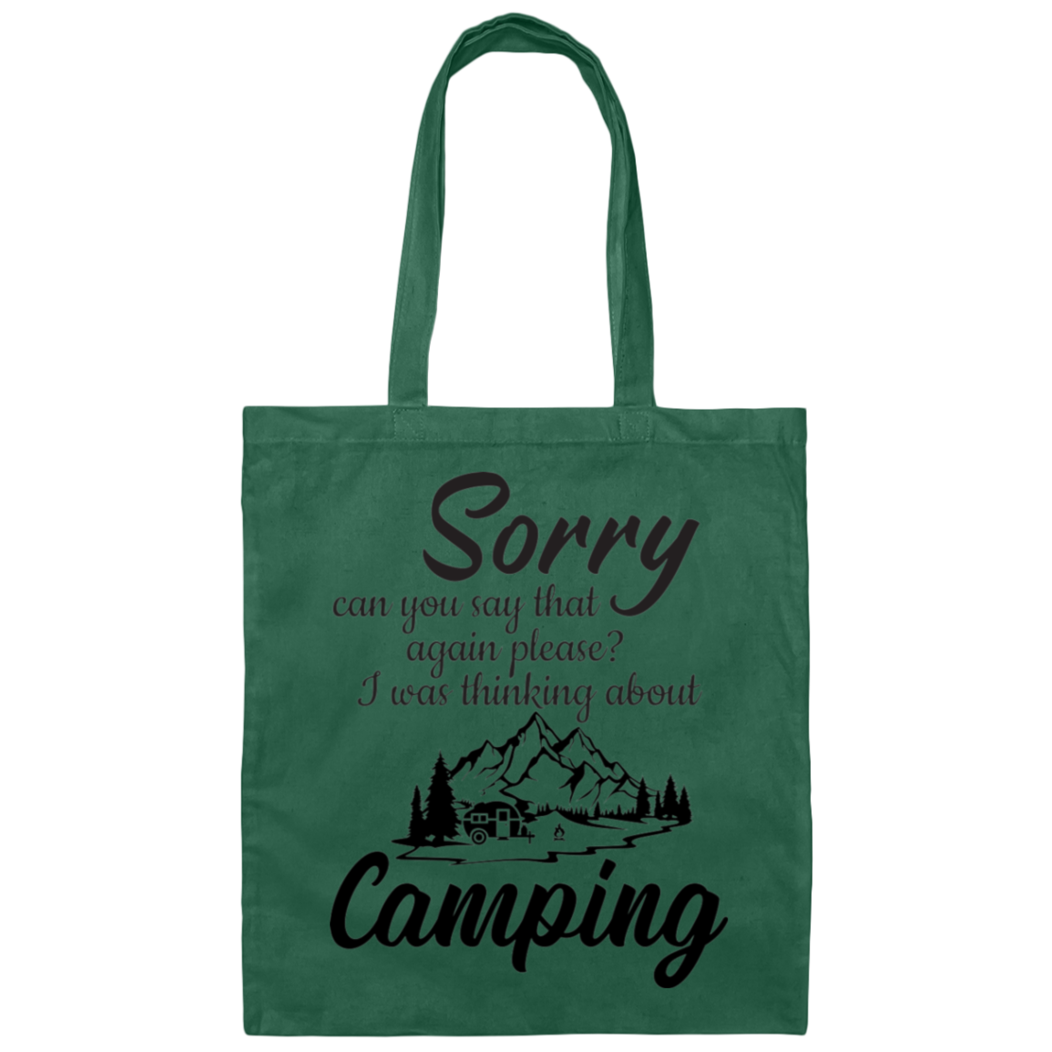 Canvas Tote Bag_ camping