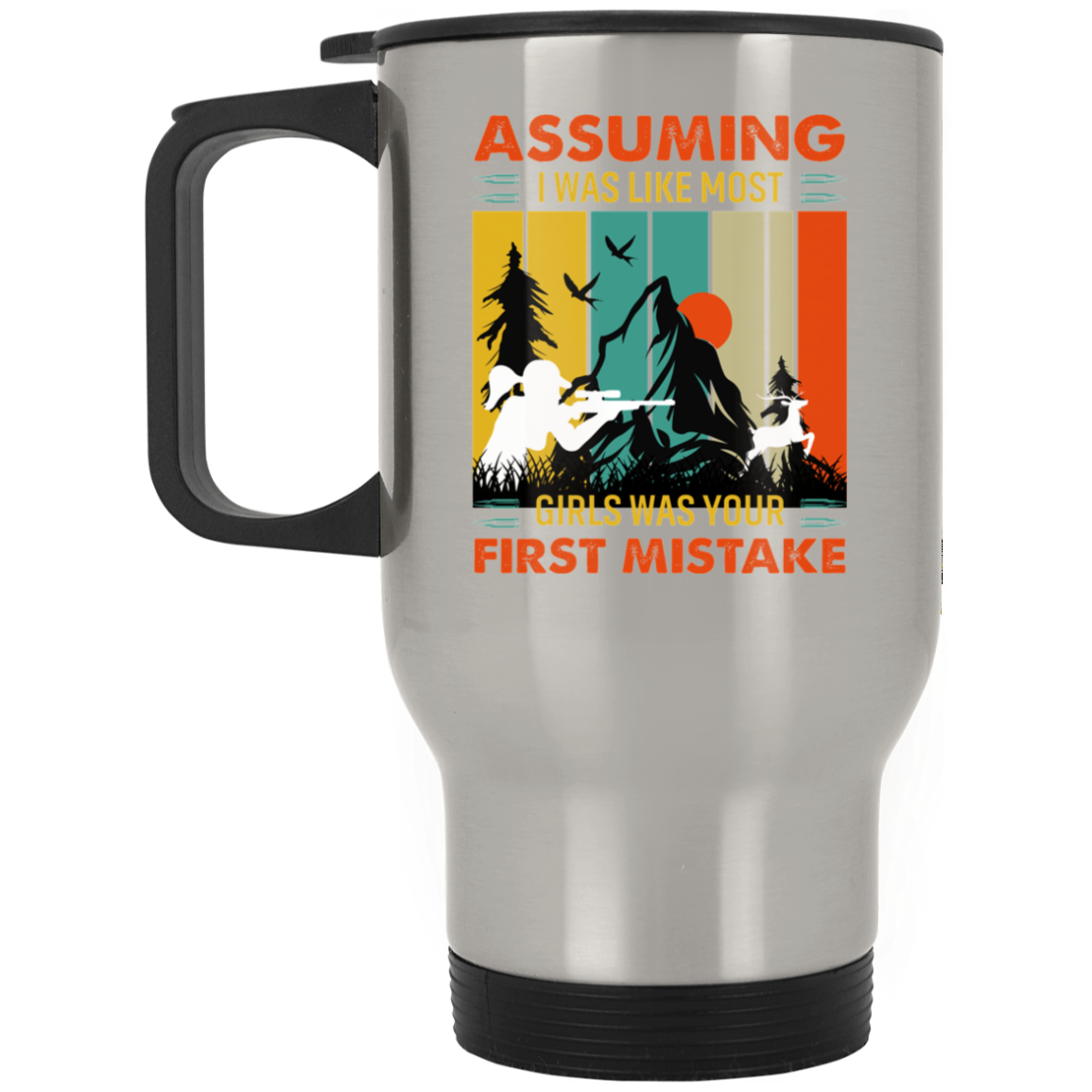 Silver Stainless Travel Mug