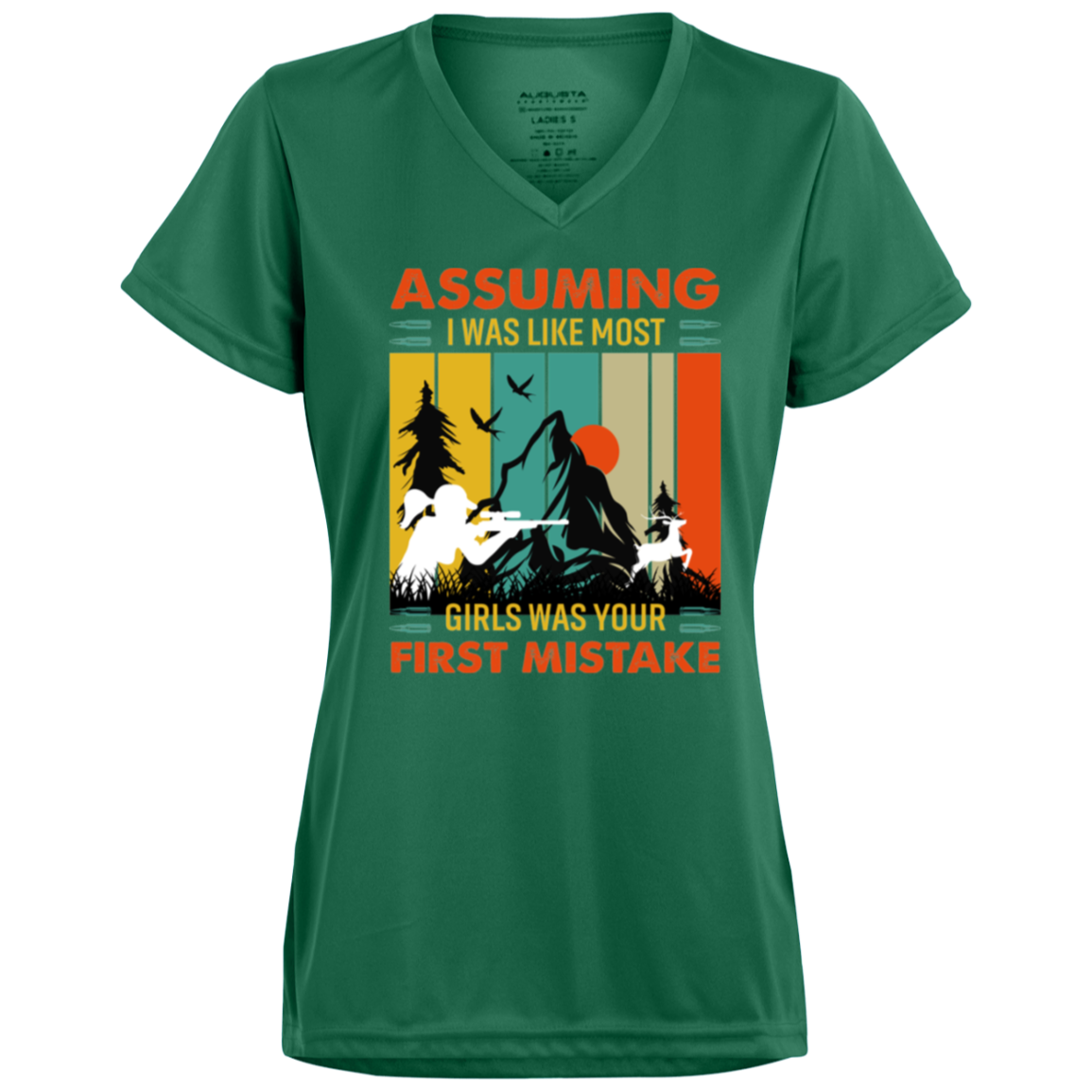 Ladies’ Moisture-Wicking V-Neck Tee_