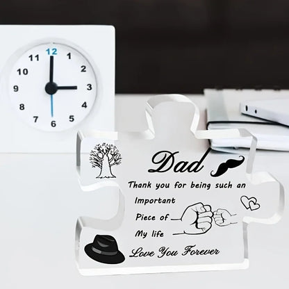 Dad Gifts - Acrylic Block Puzzle Decoration