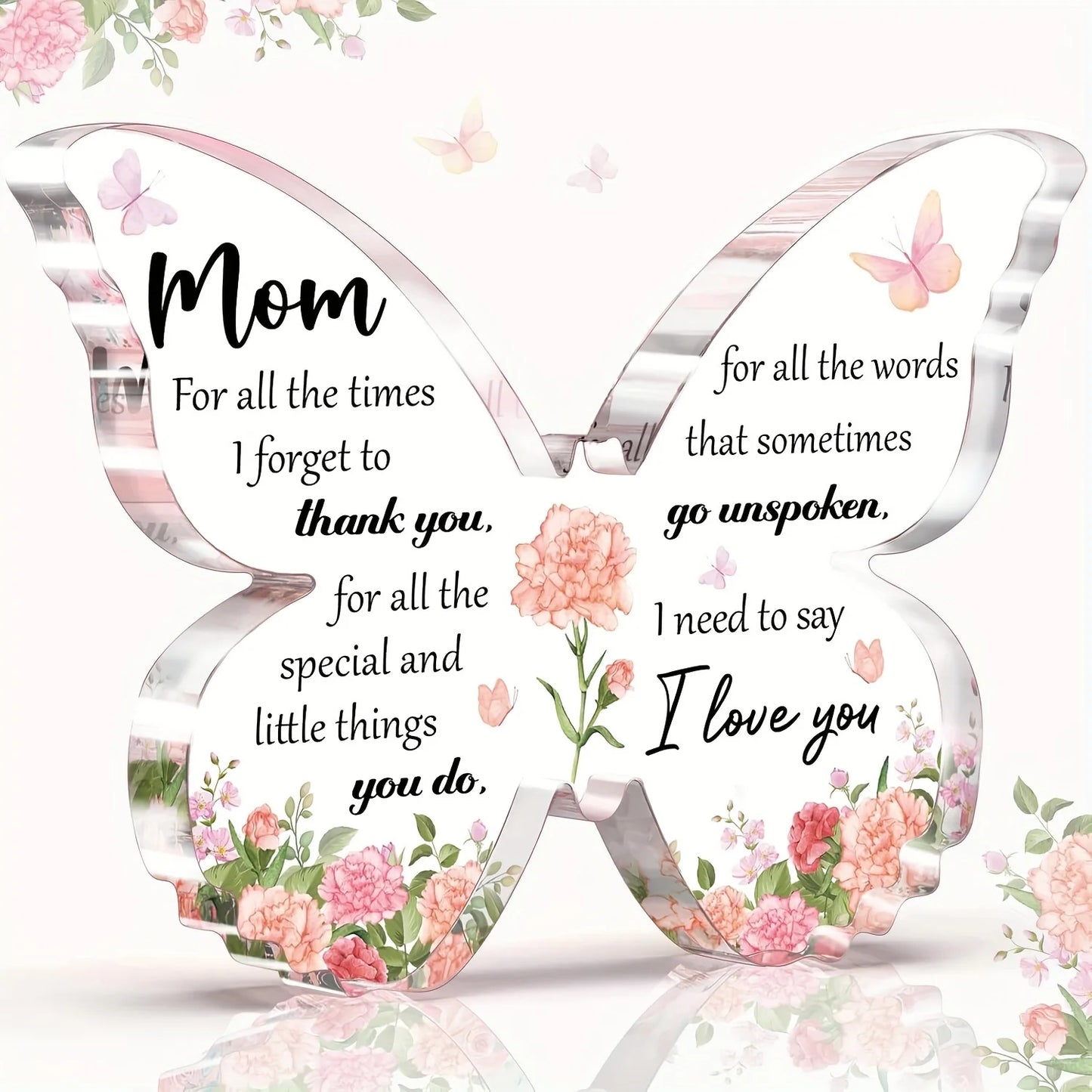 Butterfly Acrylic Decoration - Gift for Mom