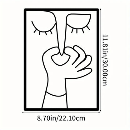 Funny Metal Toilet Wall Art - Bathroom Decor