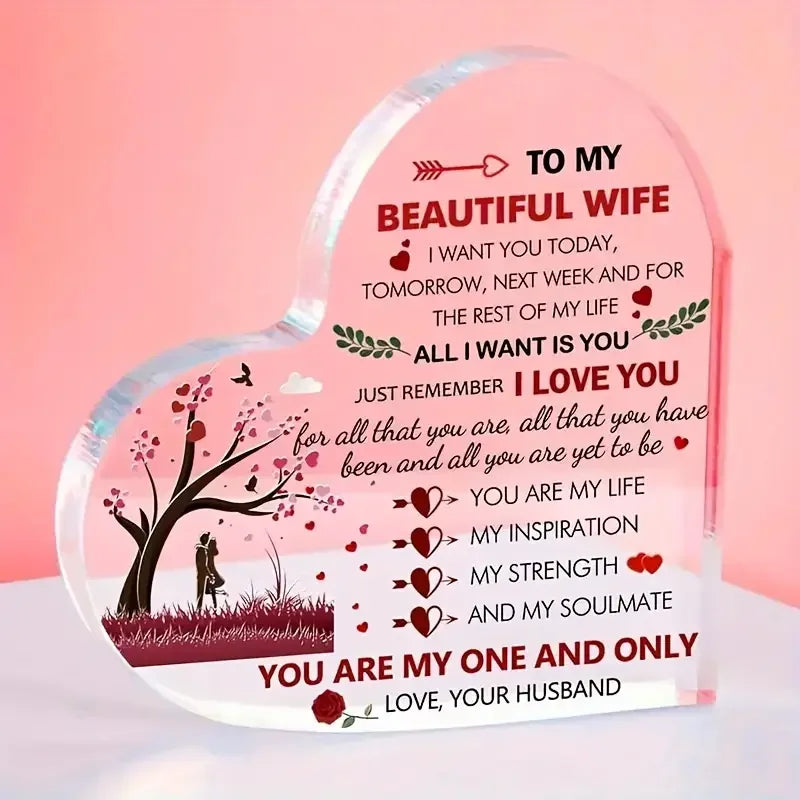 Romantic Heart Keepsake - Gift for Wife
