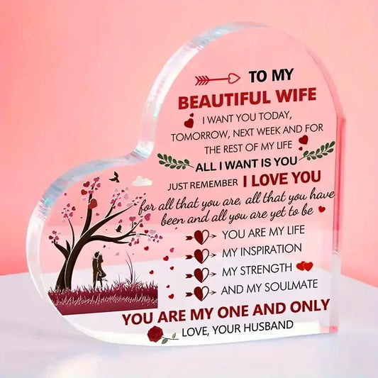 Romantic Heart Keepsake - Gift for Wife