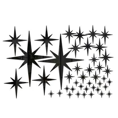 Star Mirror Wall Stickers - DIY Home Décor