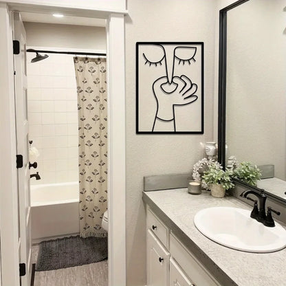 Funny Metal Toilet Wall Art - Bathroom Decor