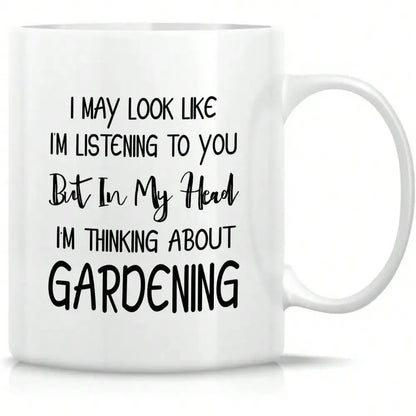 Funny White Ceramic Coffee Mug - 11oz Gift for Friends & Family